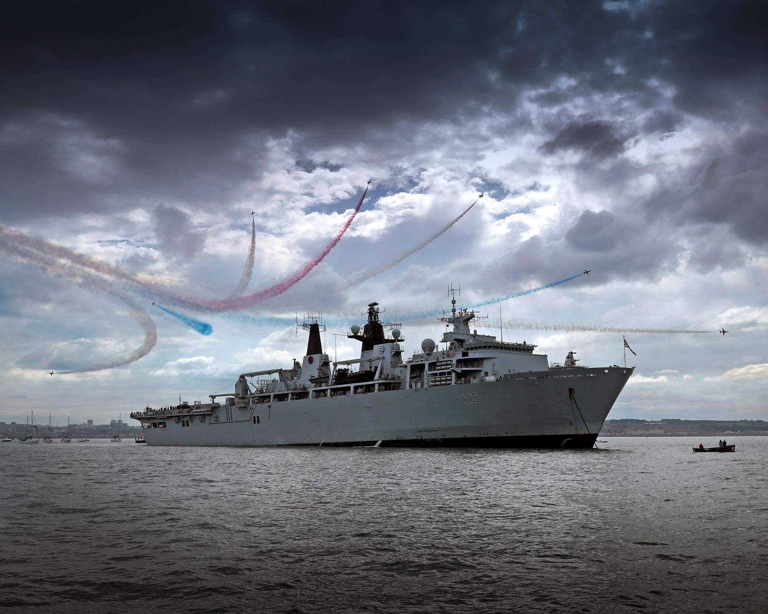 HMS Bulwark at sea
