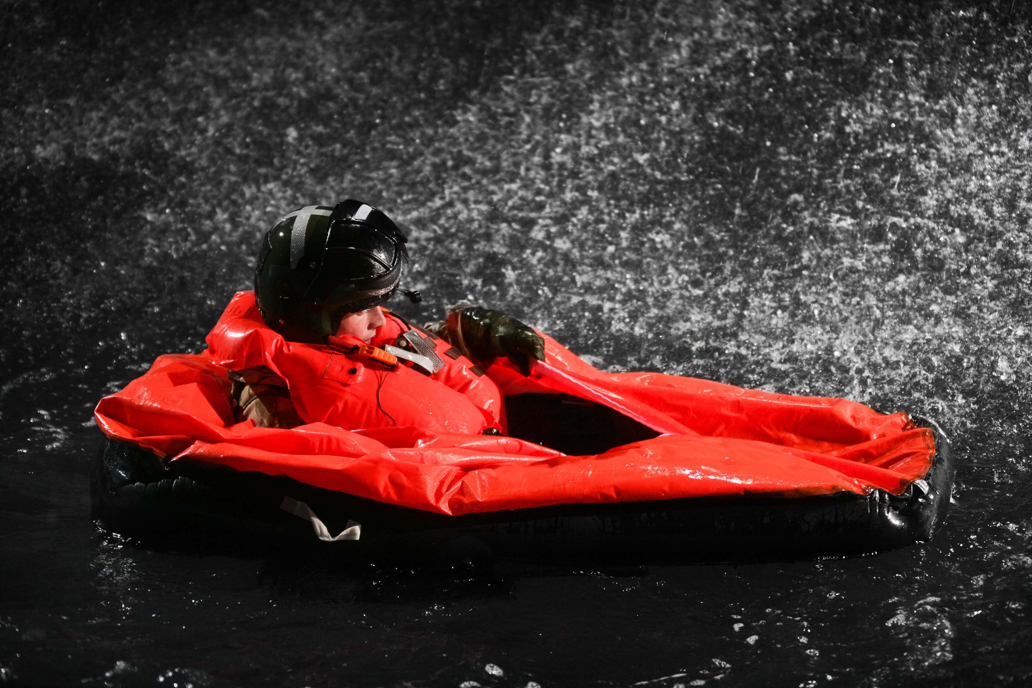 Image depicting the Survivtec life preserver and immersion protection garment