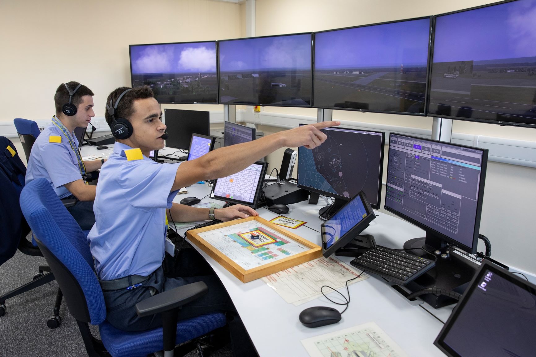 A blue infographic showing facts around an illustration of a helicopter