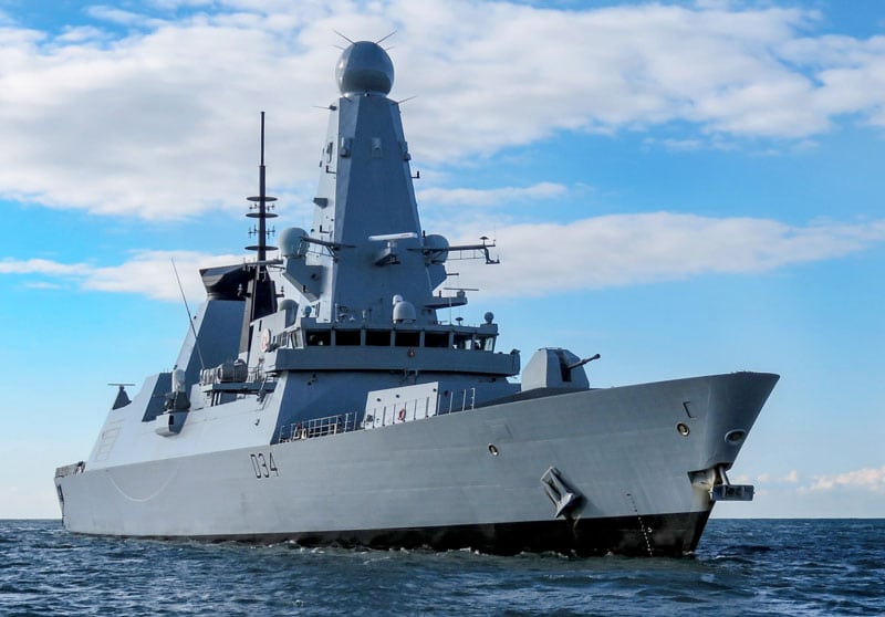 royal navy supply contracts - type 45 at sea