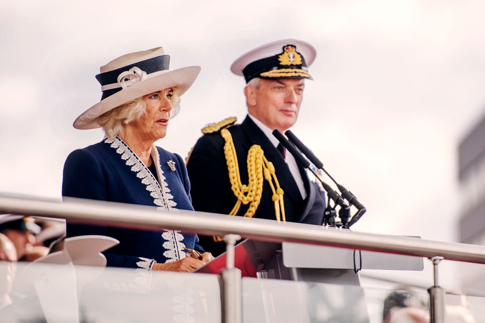 Camilla, Duchess of Cornwall, at prince of wales carrier naming