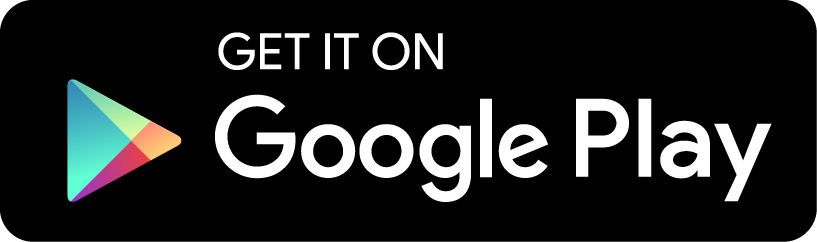 google play black and white logo
