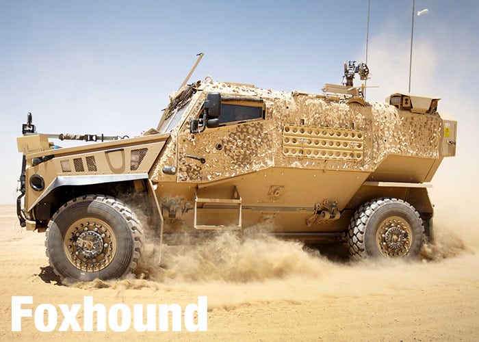 Foxhound A medium sized armoured vehicle