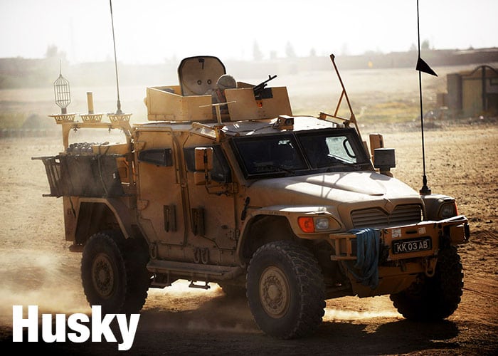 Husky A medium sized armoured vehicle