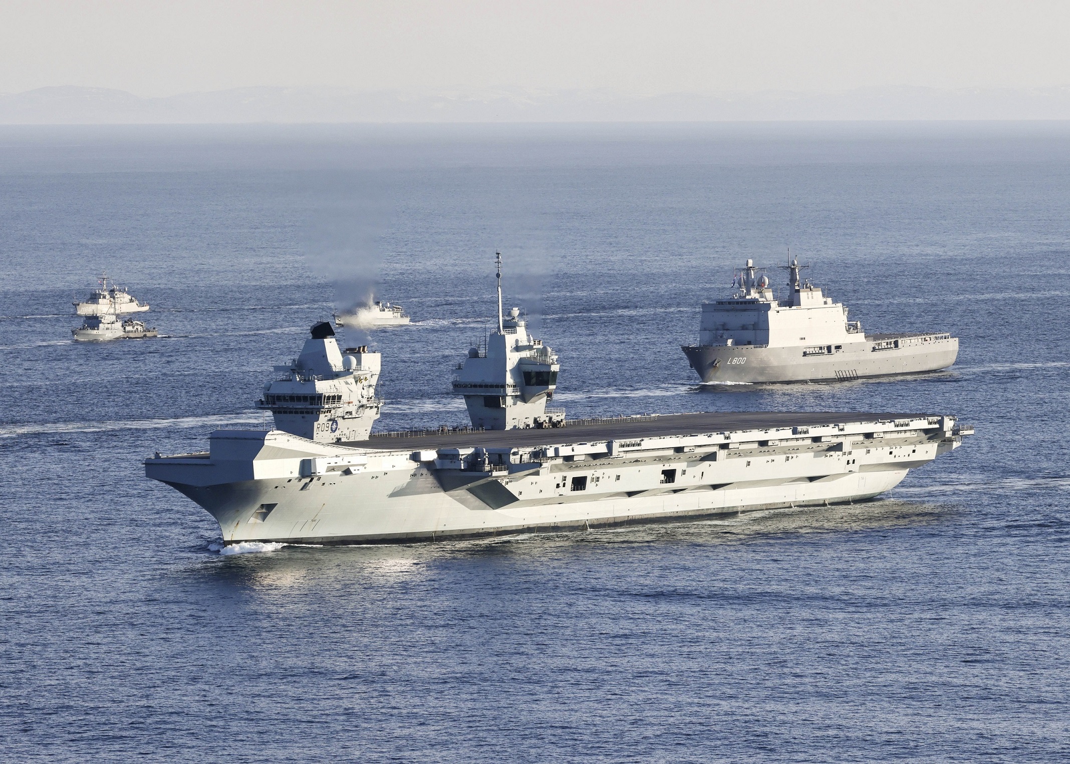 HMS Prince of Wales has taken its place at the centre of one of the most powerful naval task forces in the world.