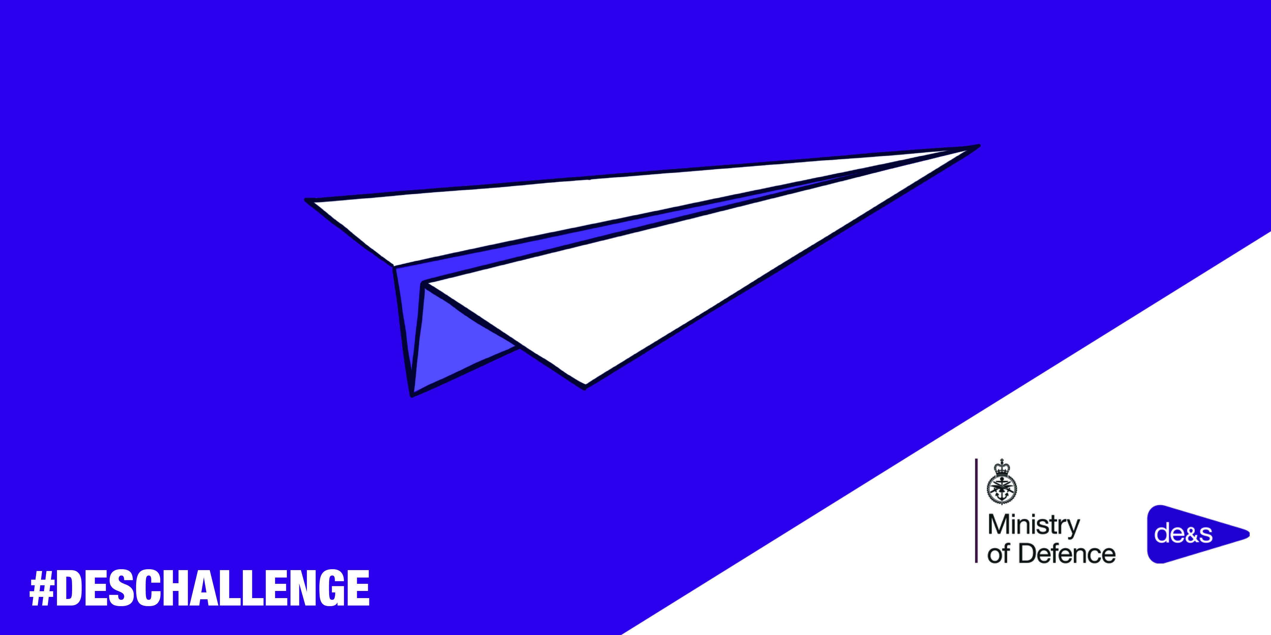 An image of a paper plane set against a purple background