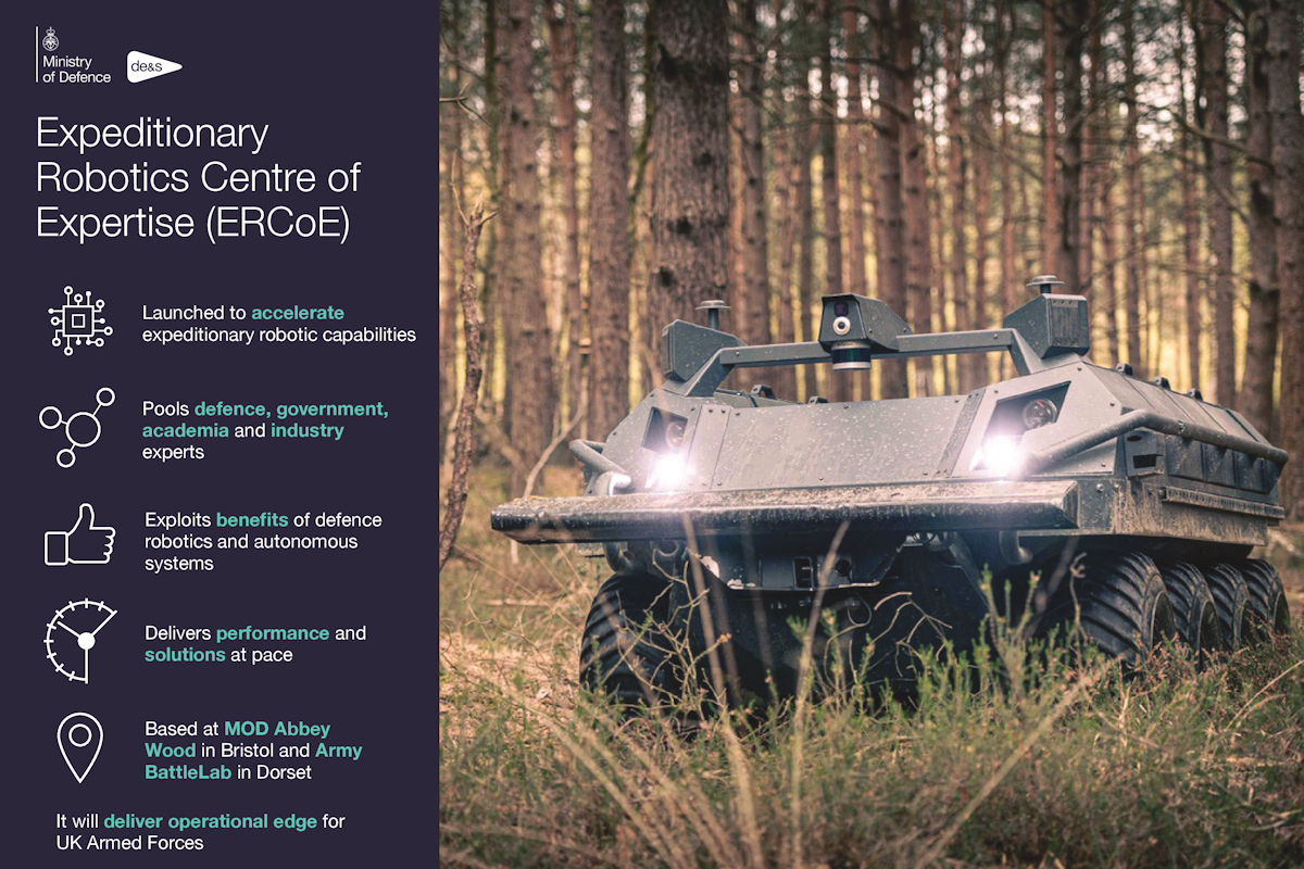 Expeditionary Robotics Centre of Expertise Infographic