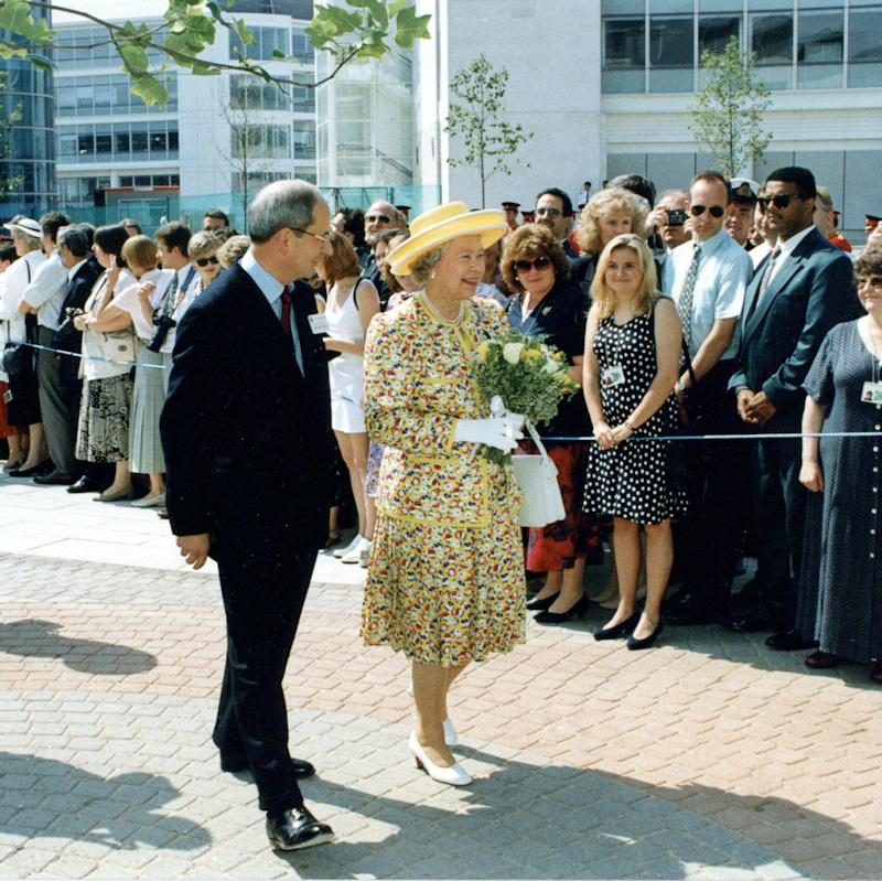 Her Majesty the Queen opening Abbey Wood in 1996