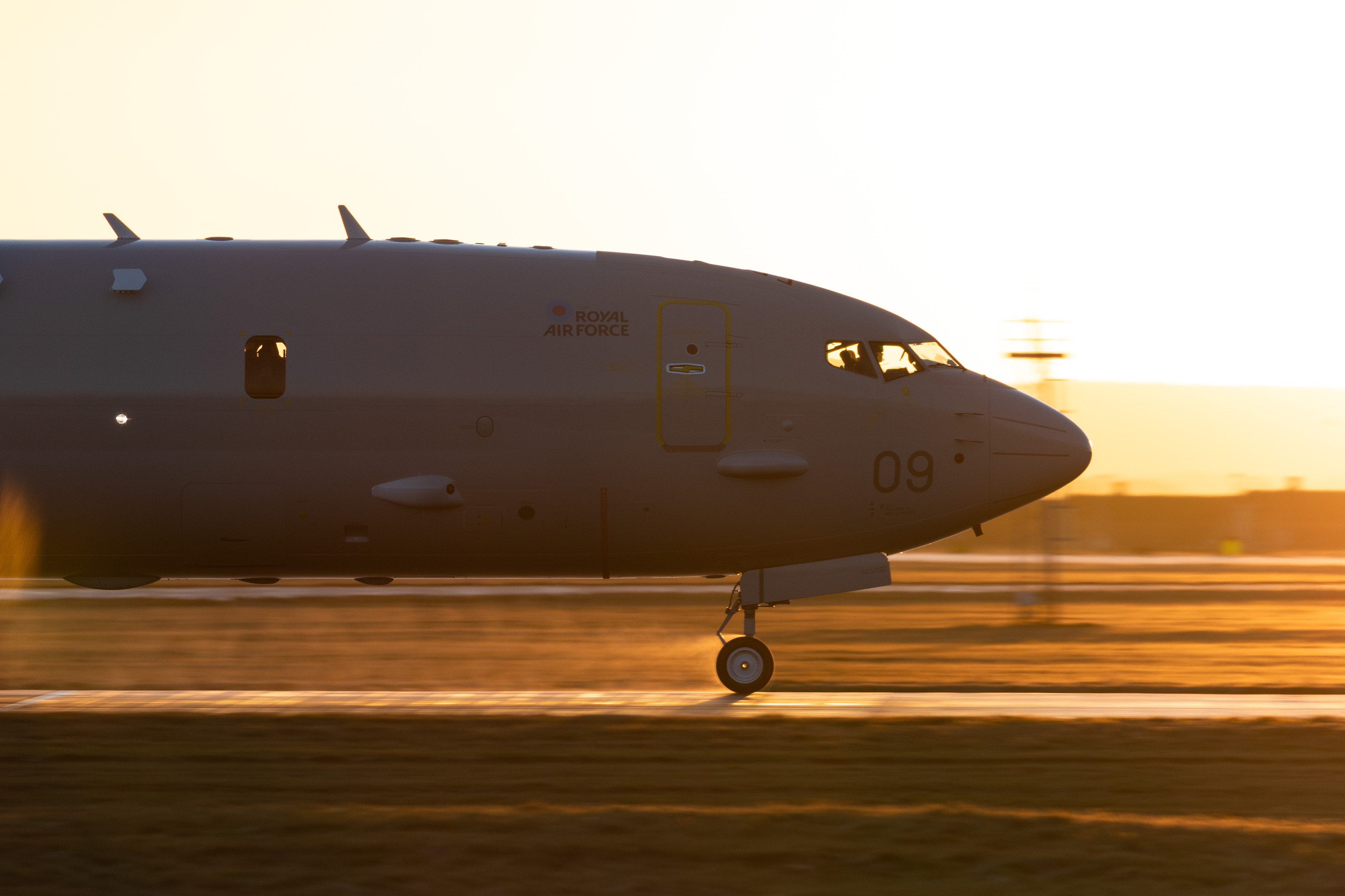 The 9th Poseidon aircraft arrives at RAF Lossiemouth