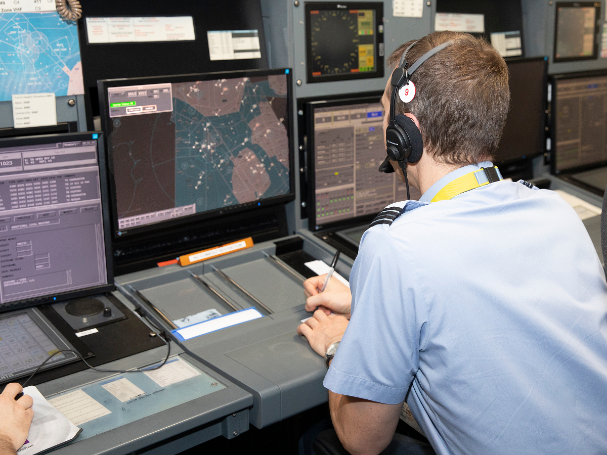 Marshall Air Traffic Control equipment being monitored