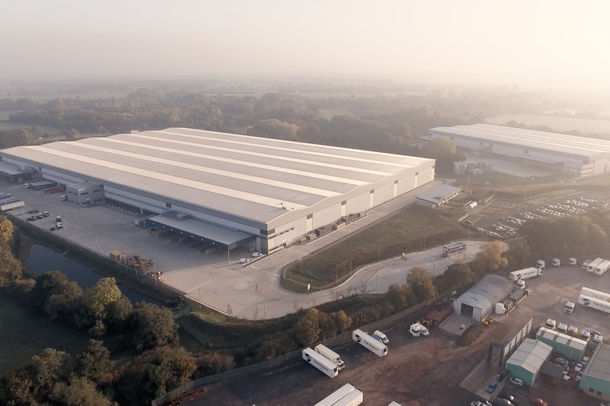 Image of warehouse from the air