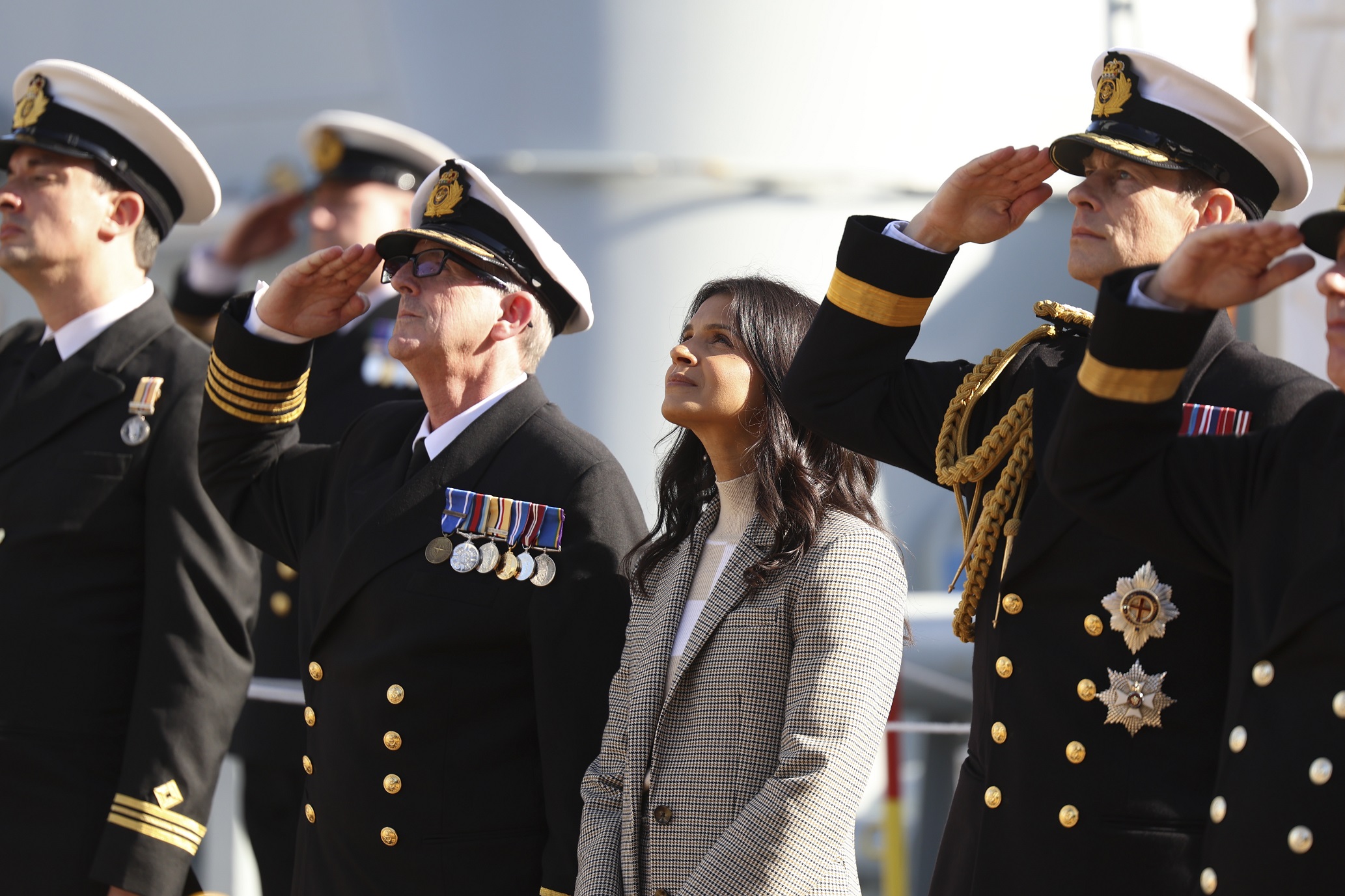 HRH Prince Edward, The Duke of Edinburgh, and businesswoman Akshata Murty, the wife of Prime Minister Rishi Sunak aboard RFA Proteus for the Service of Dedication. The UK today has a new ship dedicated to monitoring the ocean depths. Dedicated at a ceremony in the heart of the nations capital, RFA Proteus will serve as the launchpad for remotely operated vehicles and a home to a suite of specialist capabilities similar to those found in the oil and gas industries. The ship, which will be operated by the Royal Fleet Auxiliary  the crucial support arm of the Royal Navy  was formally dedicated on the Thames in the presence of the RFA Commodore-in Chief, Prince Edward, The Duke of Edinburgh, and businesswoman Akshata Murty, the wife of Prime Minister Rishi Sunak, who will be Proteus Sponsor throughout the ship's active life.