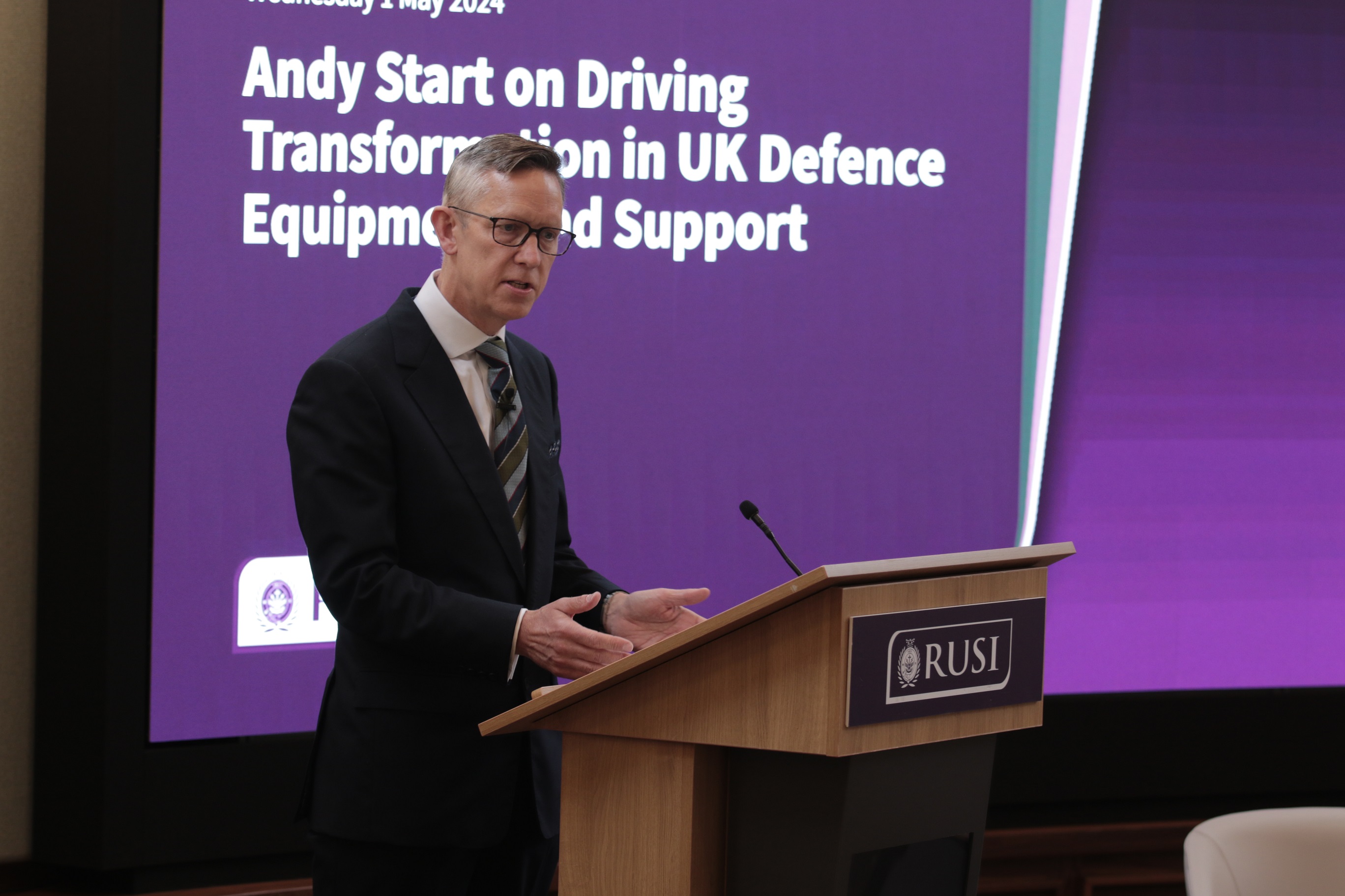 Andy Start delivers RUSI speech