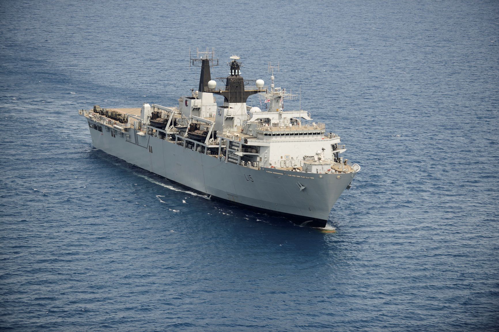 HMS Bulwark at sea