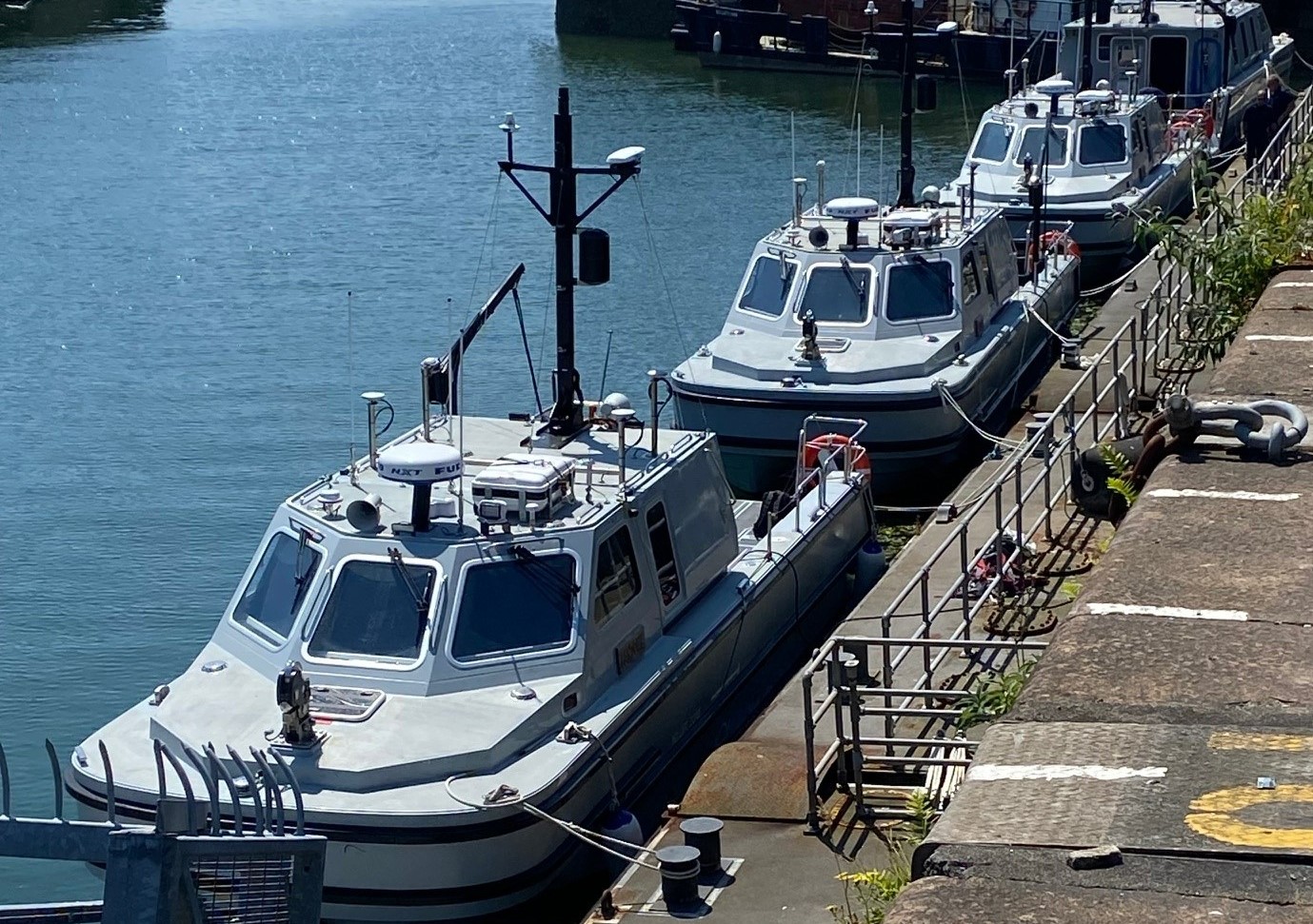 Fantome and Merlin along with other Vahana workboats