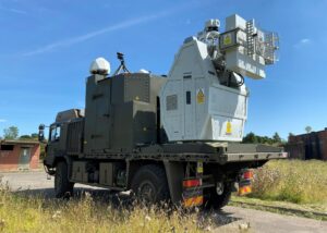 The Radiofrequency demonstrator weapon tested by the British Army to engage flying drones