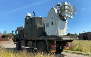 The Radiofrequency demonstrator weapon tested by the British Army to engage flying drones