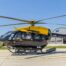The first of the new H145 helicopter fleet at Airbus Helicopters UK's Oxford site