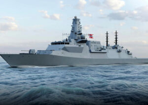 T26 frigate at sea