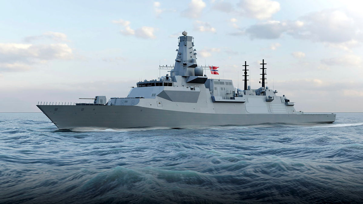 T26 frigate at sea